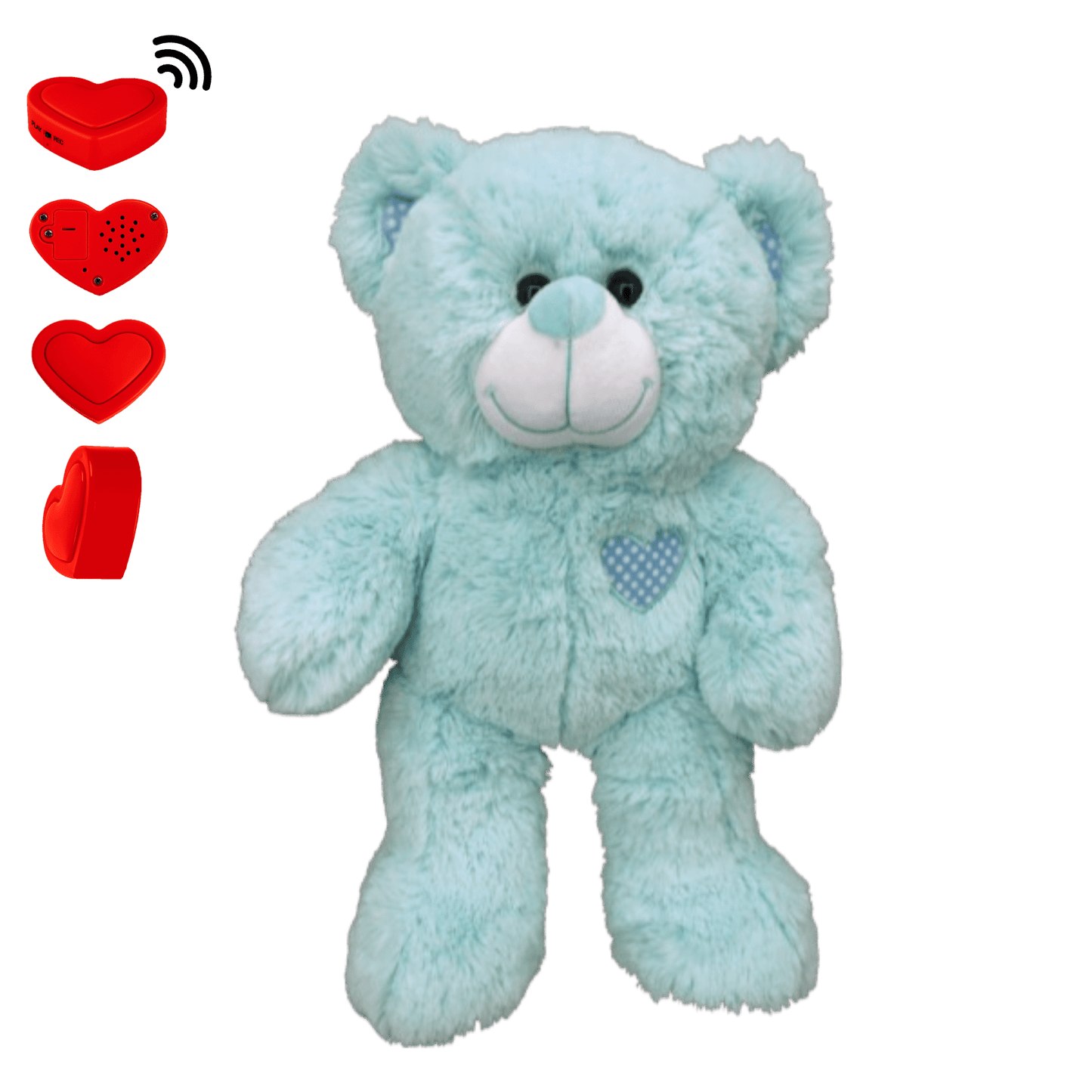 Blauwe Knuffelbeer met Stemopname β Gepersonaliseerde Teddybeer | The Hugify