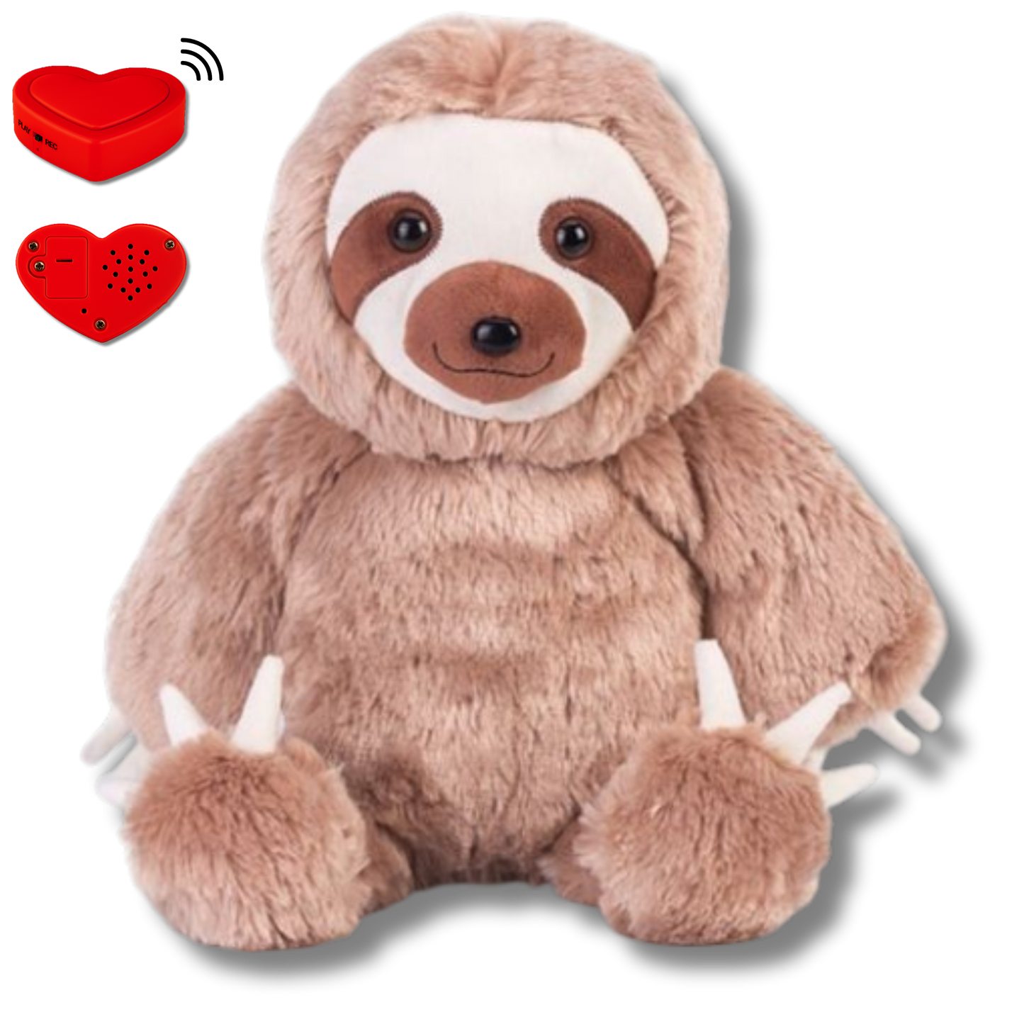 Knuffel Luiaard met Stemopname – Gepersonaliseerde Knuffel