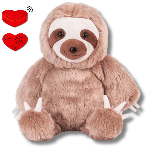 Knuffel Luiaard met Stemopname – Gepersonaliseerde Knuffel