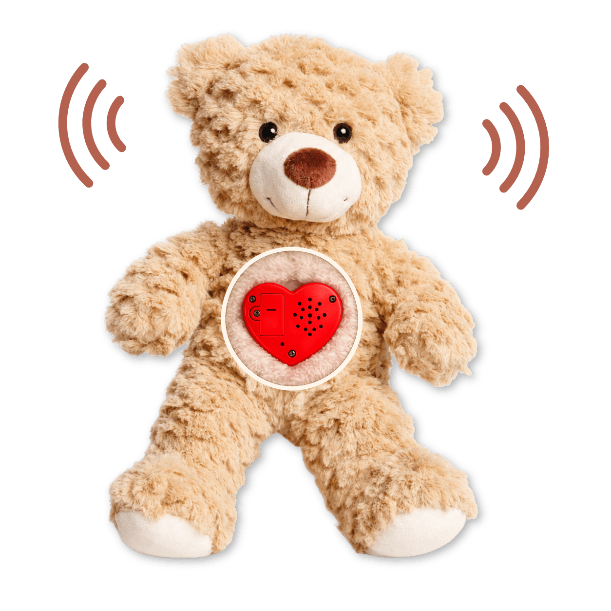 Brauner Teddybär mit Sprachaufnahme – Personalisiertes Kuscheltier