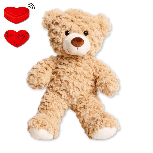 Brauner Teddybär mit Sprachaufnahme – Personalisiertes Kuscheltier